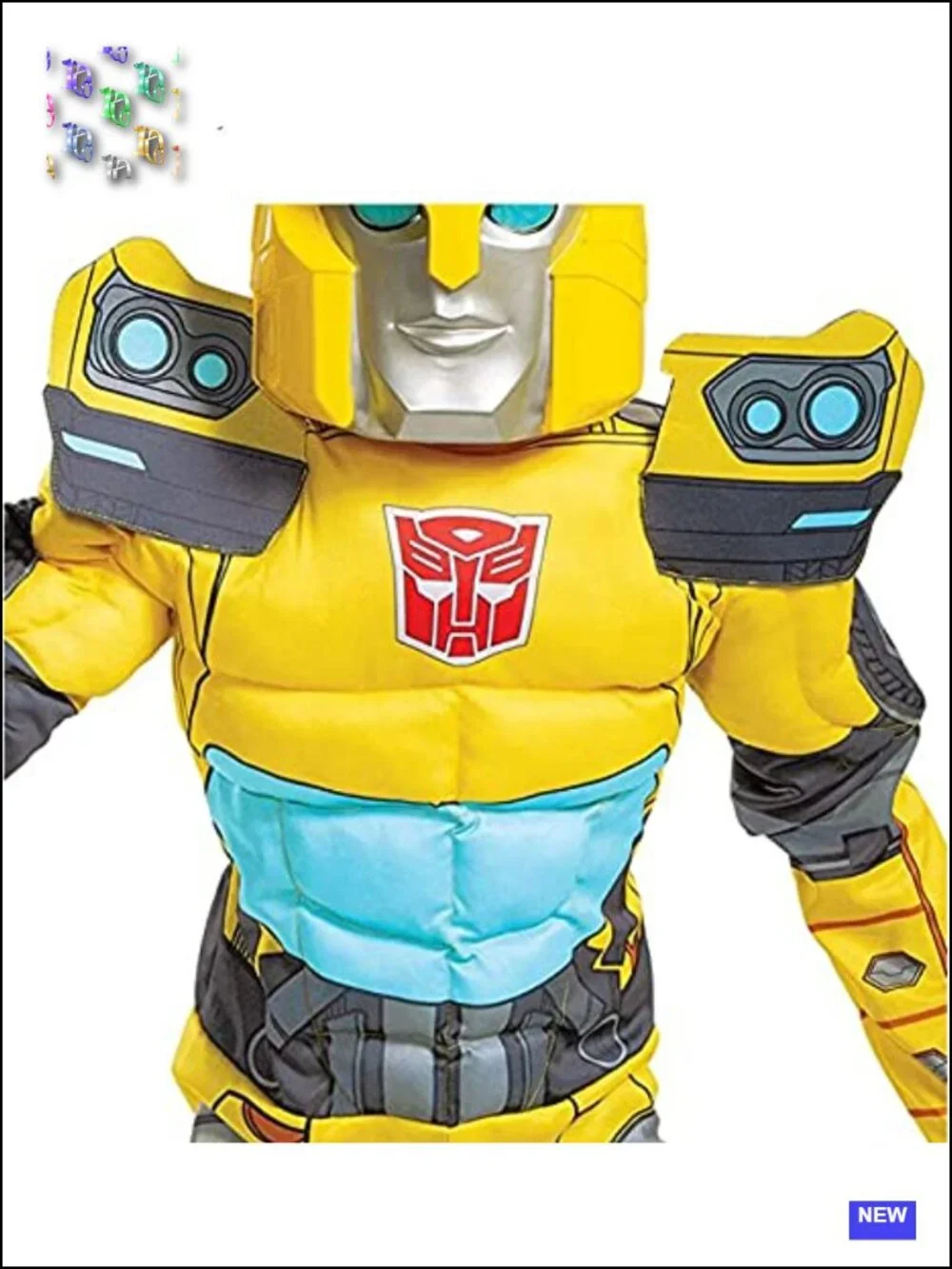 Transformers Bumblebee Muscle Costume Jumpsuit Kids Halloween Cosplay Outfit